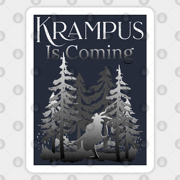 Krampus Is Coming Magnet by mythikcreationz